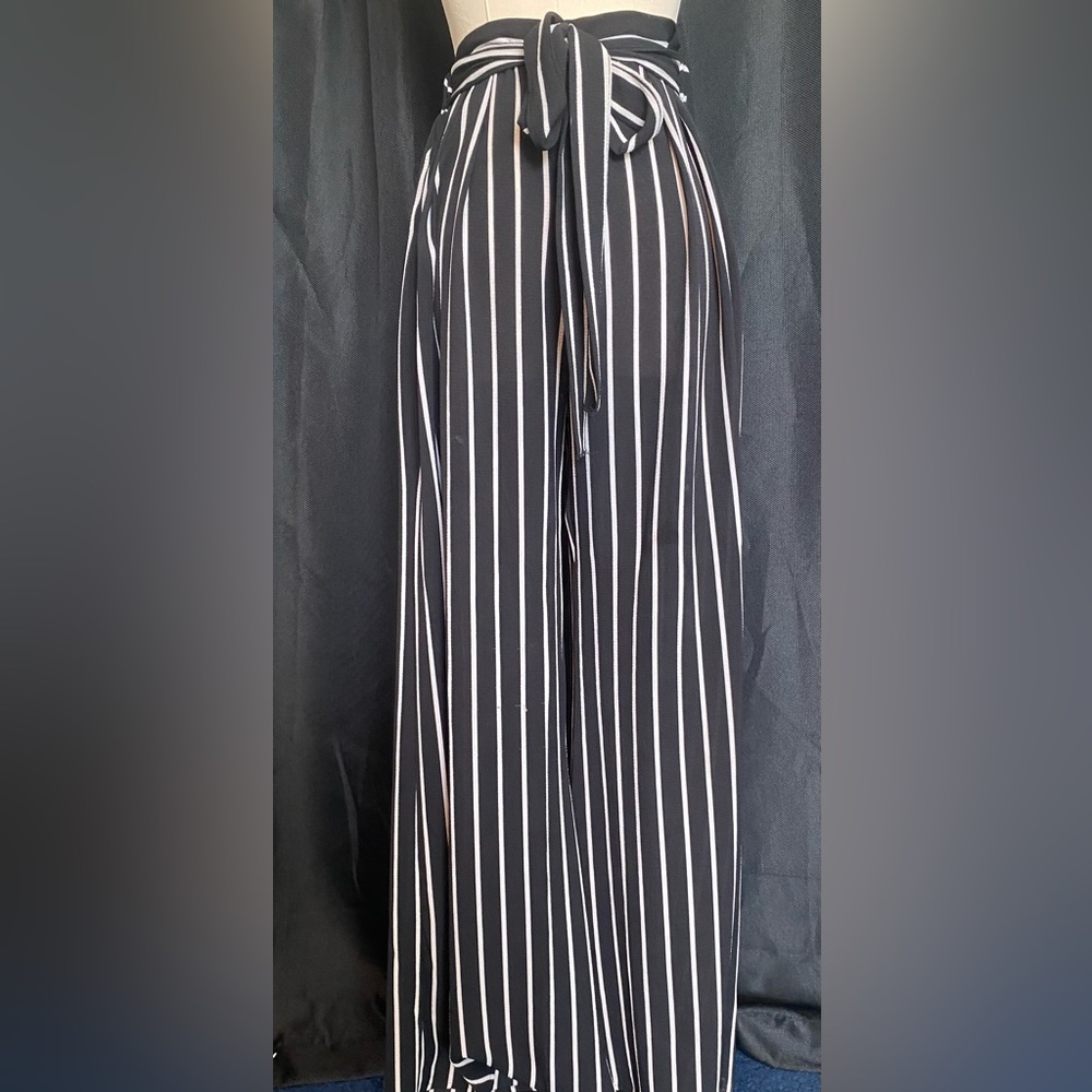 Striped flowy pants
